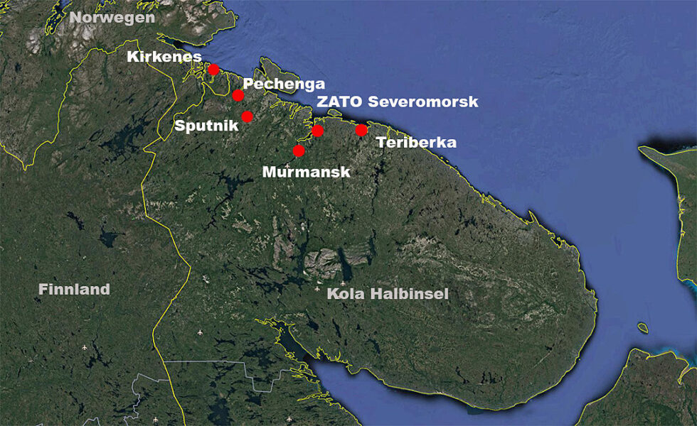 Kola Peninsula Pyramids Map   Kola Peninsula Map 980x600 