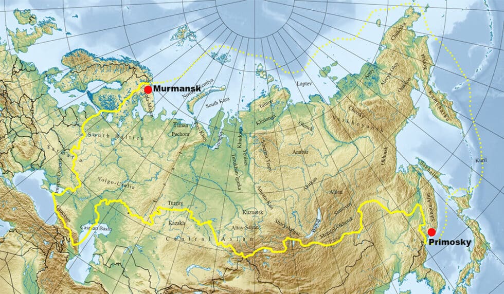 Murmansk Gets Container Terminal Polarjournal   Rusatom Cargo Map 980x572 