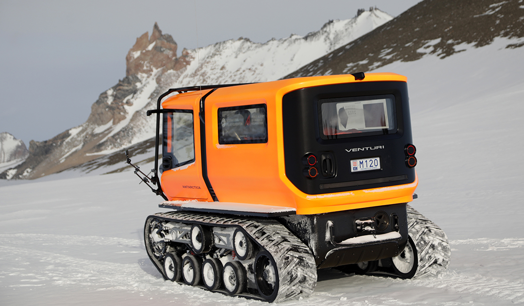 First electric polar vehicle “Venturi Antarctica” in operation