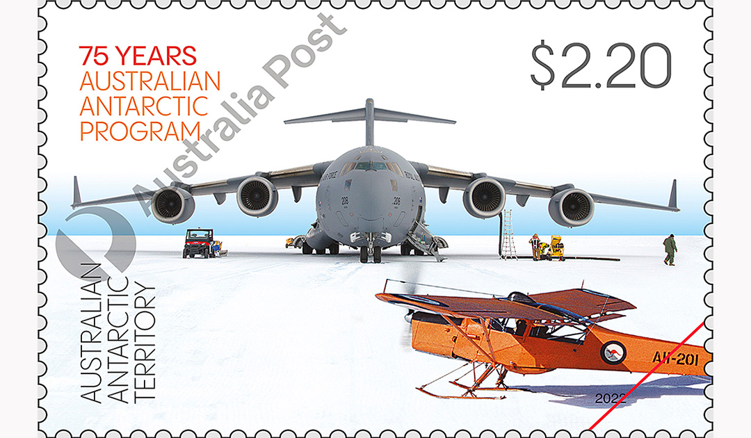 75th anniversary stamps for Australian Antarctic research