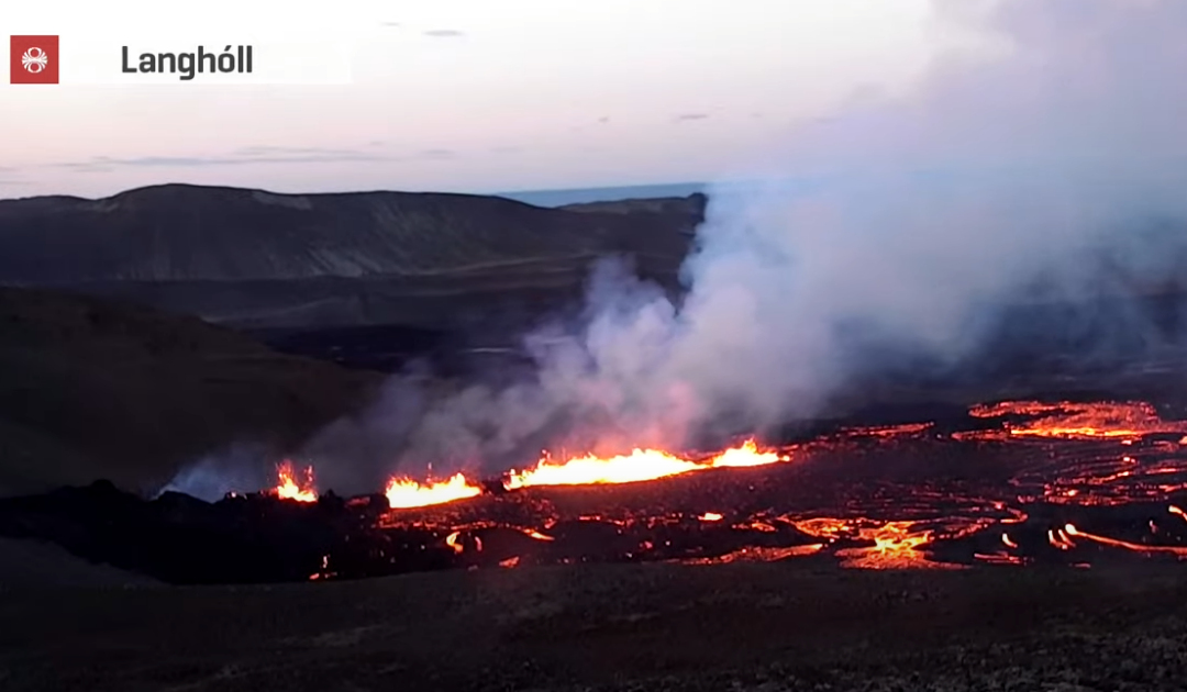 Isländischer Vulkan feiert Comeback nach acht Monaten Ruhe