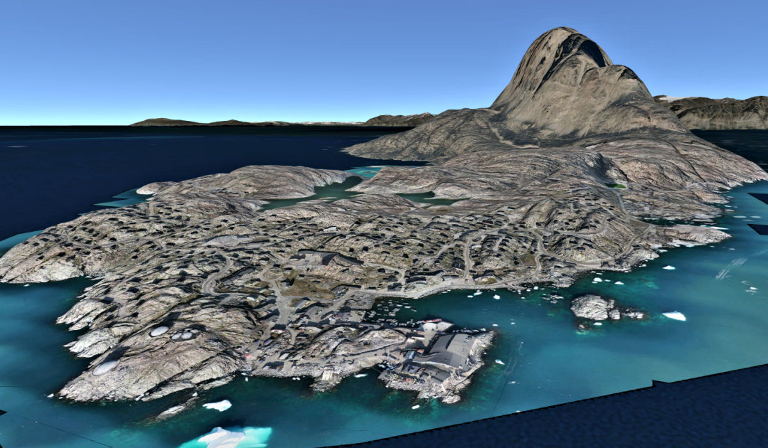 Greenland in 3D, a GIS model of Greenlandic development